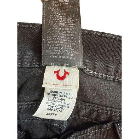 True Religion Jeans Section Misty Slim Fit Black Jeans Size 28 - Picture 5 of 16